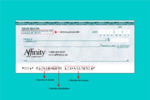 Spécimen de chèque d’Affinity Credit Union